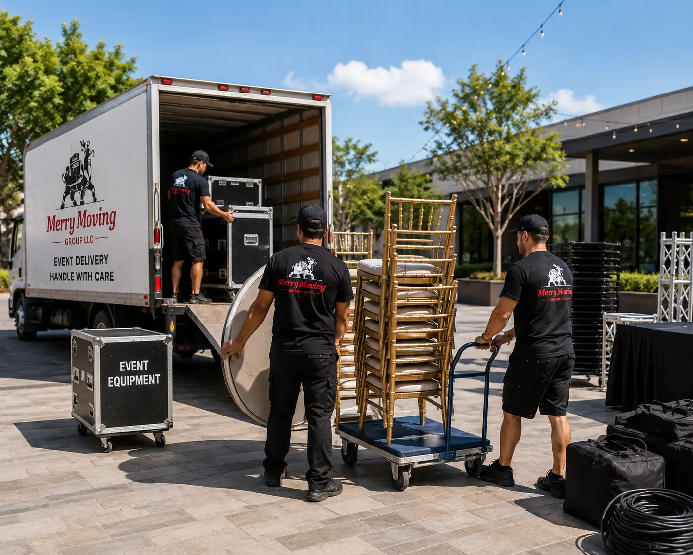 Commercial movers relocating a business in North Texas