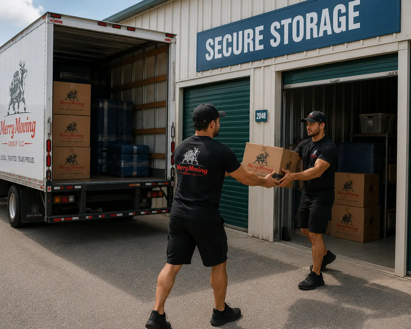 Secure storage solutions for furniture and moving boxes